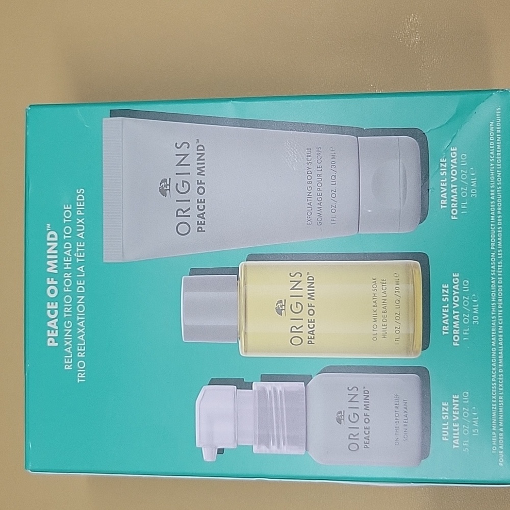 Origins, Set, H24 Peace Of Mind Relaxing Body Care Spa, 3pc